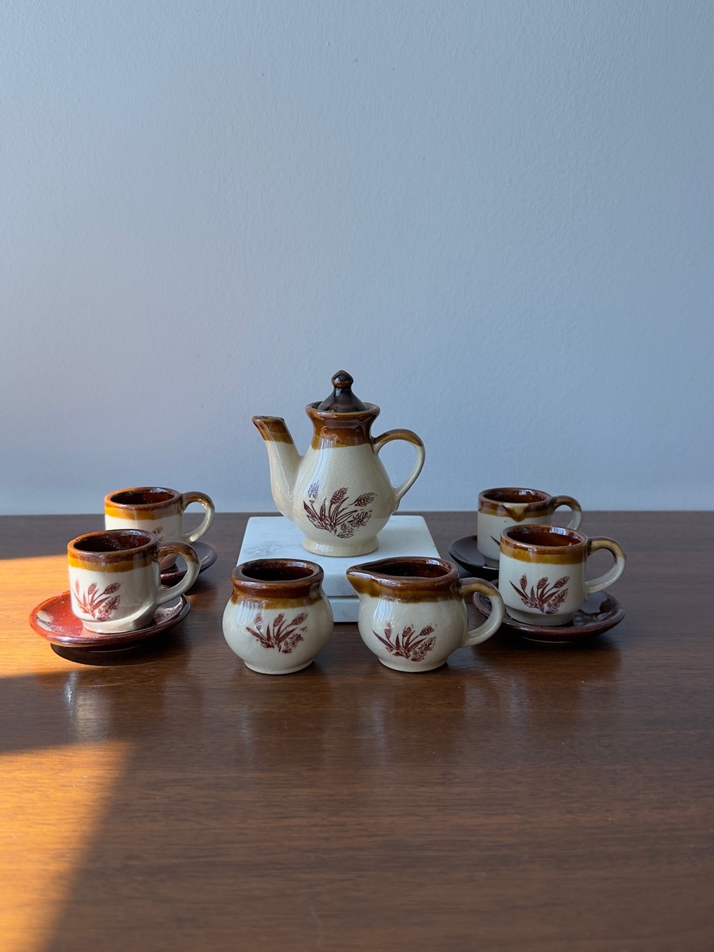 Vintage 1970’s child’s stoneware tea set